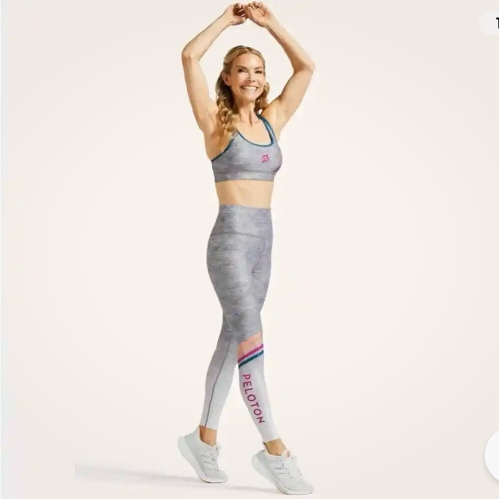 EUC Peloton “Roller Rink” High-Waisted Leggings